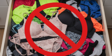 Isso é um grande erro, não misture roupas esportivas com roupas íntimas na gaveta