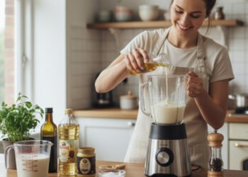 Maionese sem ovos em 10 Minutos, ideal para perder peso