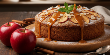 Pudim de maçã sem farinha e sem açúcar para perder peso