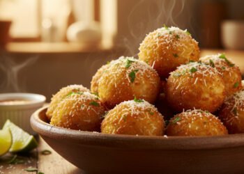 Surpreenda na hora do almoço com essa receita de bolinho de arroz super simples