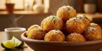 Surpreenda na hora do almoço com essa receita de bolinho de arroz super simples