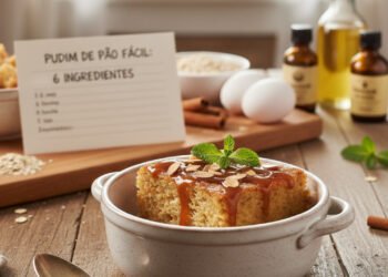 Com essa receita fácil de pudim de pão com 6 ingredientes consegui perder peso sem ter que sentir fome