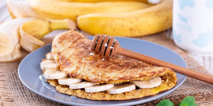 A melhor panqueca de banana e aveia para saciar com saúde e sabor