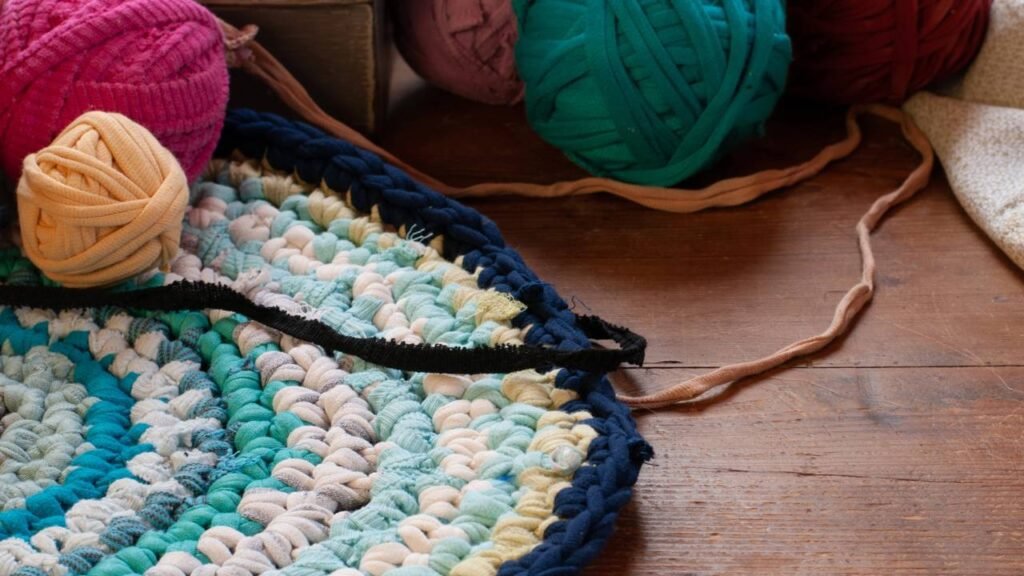 Aprenda a fazer um tapete de crochê redondo firme e bonito