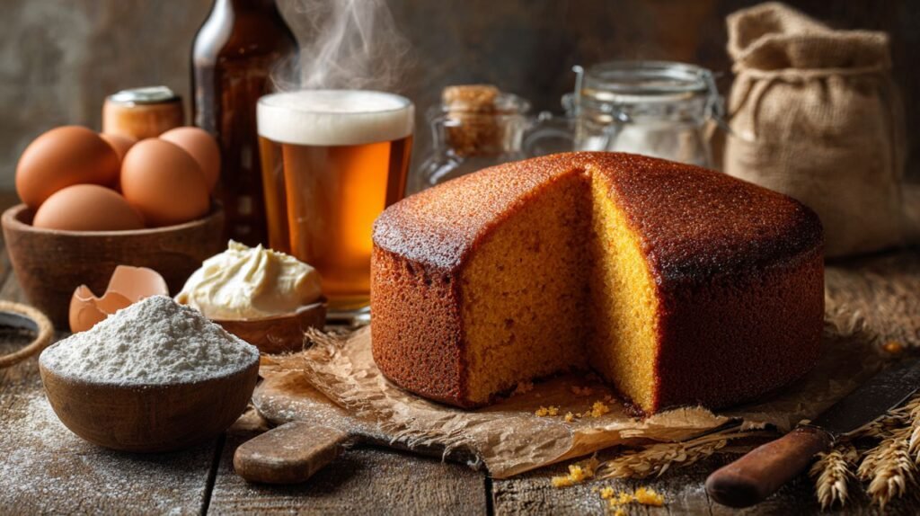 Receita de bolo com cerveja que fica fofinha e surpreende no sabor