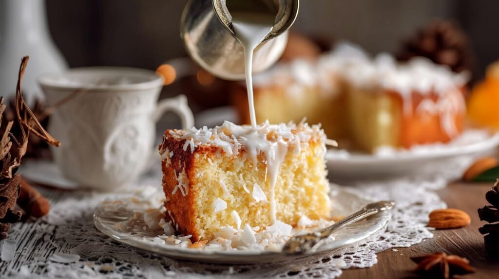 Este bolo de liquidificador não leva fermento e fica cremoso por dentro