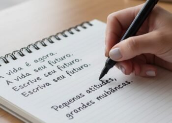 O que o espaçamento da sua escrita revela sobre seu comportamento