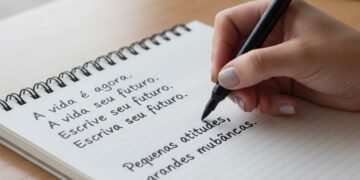 O que o espaçamento da sua escrita revela sobre seu comportamento