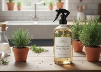 Este mix de vinagre e alecrim protege contra formigas e decora sua cozinha