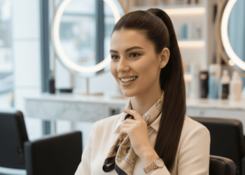 Usei meu cabelo repartido ao meio a vida toda e mudei o penteado para a primavera e foi isso que aconteceu