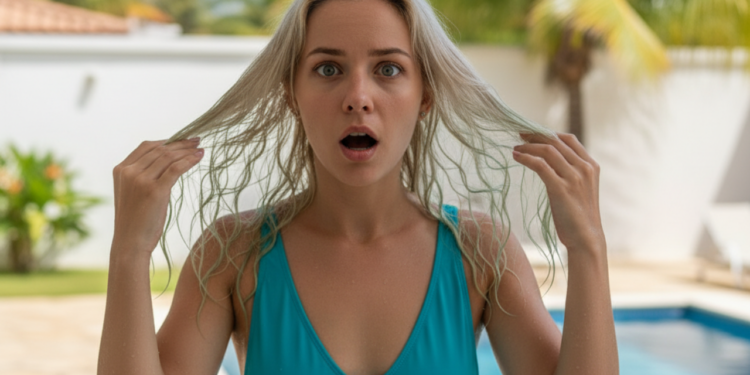 Fiquei desesperada ao perceber que não protegi o cabelo corretamente antes de entrar na piscina
