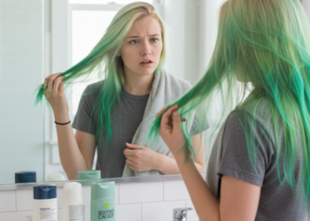 O dia em que meu loiro ficou verde depois que entrei na piscina e como consegui recuperar