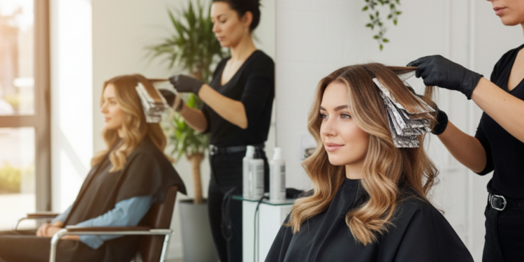 Um corte planejado intensifica a beleza das mechas, realçando pontos de luz e sombras criados pela coloração
