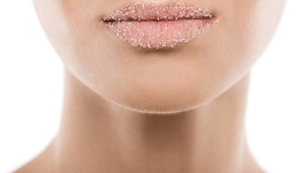 Ela só usou 2 ingredientes da cozinha e acabou com os lábios rachados