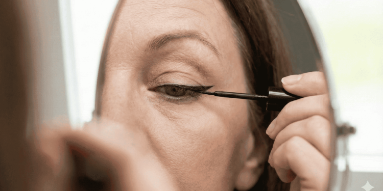 O grande desafio ao maquiar pálpebras caídas é evitar que as sombras fiquem escondidas nas dobras da pele