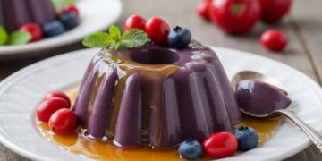 Apenda a fazer uma deliciosa sobremesa gelada, o pudim de açaí com guaraná