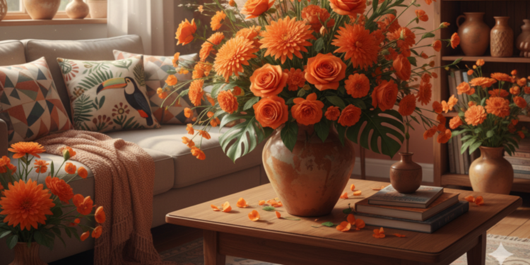 O significado energético por trás das flores laranjas
