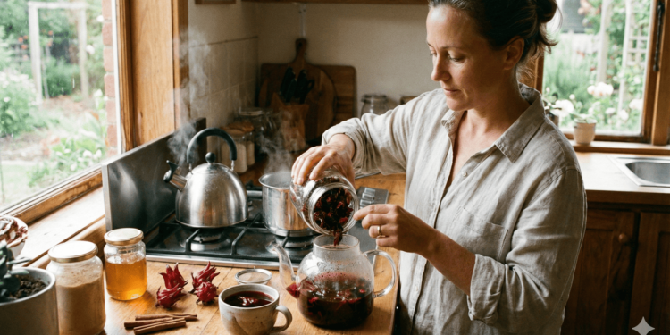 O chá de hibisco é bastante reconhecido em dietas para emagrecimento devido ao seu potencial diurético
