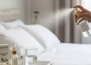 Como preparar um perfume para lençóis que fará sua cama parecer uma cama de hotel