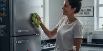 Algumas pessoas preferem limpar a casa à noite