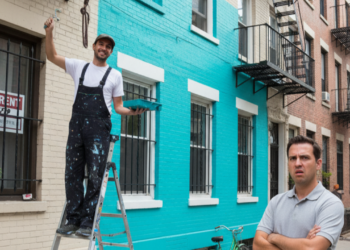 Lei da Propriedade Horizontal confirma que um vizinho não pode alterar a cor da fachada sem autorização e ser obrigado a arcar com os custos