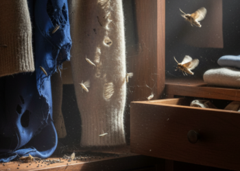 O verdadeiro motivo das traças no guarda-roupa e o que muda quando você entende o problema