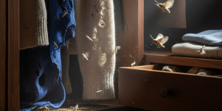 O pequeno inseto que destrói roupas sem ser percebido