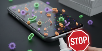 Não use lenços umedecidos para limpar seu celular, pode danificar a tela e suas funções