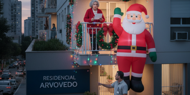 A decoração que parecia inofensiva virou caso sério no prédio
