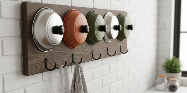 "O universo DIY revela uma técnica surpreendente para transformar tampas antigas em cabideiros cheios de estilo