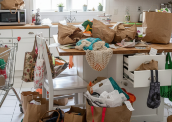 Diga adeus às sacolas jogadas pela cozinha, essa alternativa organiza e decora ao mesmo tempo