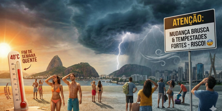 A queda de temperatura mais intensa desta temporada