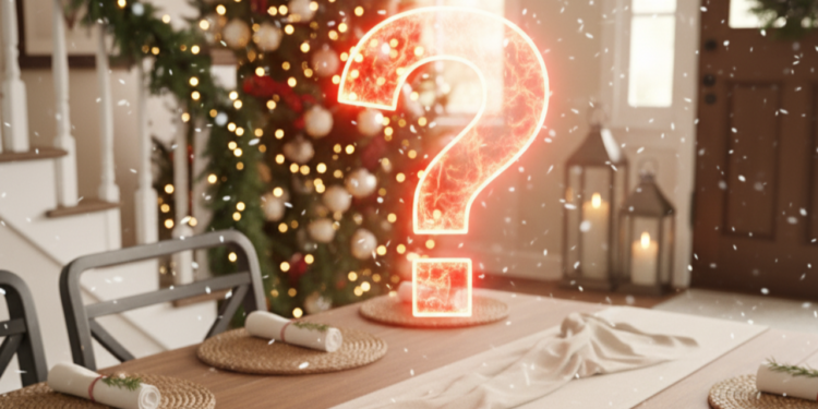 Como criar um centro de mesa de Natal moderno