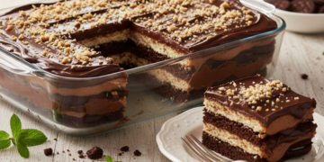 Duvidava totalmente, até ver esse bolo firme, cremoso e pronto sem encostar no forno