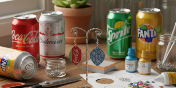 Faça uma renda extra com latas de refrigerante ou cerveja transformando elas em lindos brincos