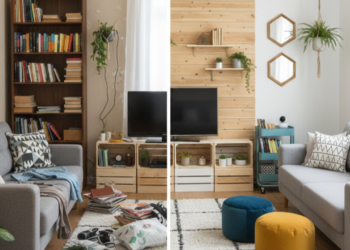 Deixe a parede da sua sala mais bonita para o fim de ano, sem ter que gastar rios de dinheiro