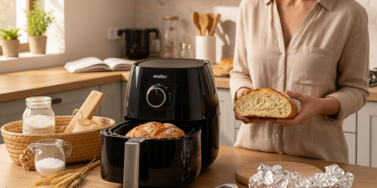 Air fryer é uma opção prática e saudável para fazer pão