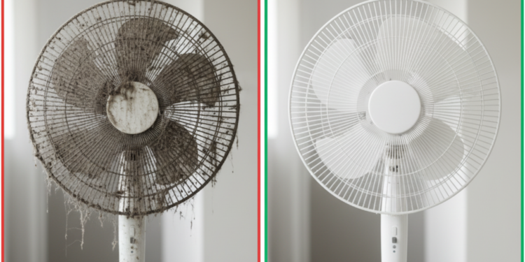 Descubra o segredo doméstico que mantém ventiladores impecáveis