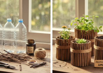 Hoje você vai aprender como fazer seu próprio vaso de plantas, uma ideia barata e fácil
