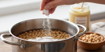 Com apenas 15 minutos e bicarbonato de sódio você consegue amolecer grão-de-bico, melhor do que o método tradicional de demolho