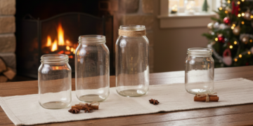 Se você tem potes de vidro guardados, não os jogue fora, faça essas ideias modernas para decorar neste Natal