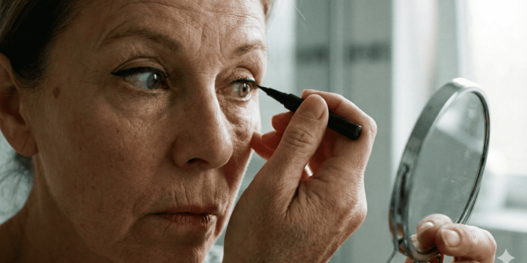 O segredo para valorizar pálpebras caídas está em dominar a intensidade e a posição das sombras