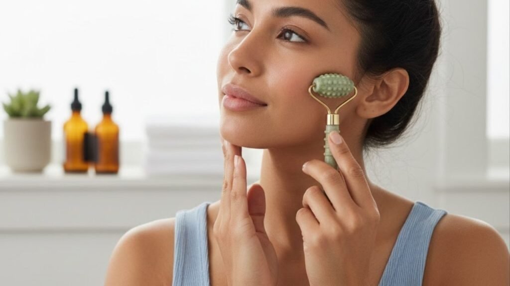 Essa massagem suaviza o inchaço e deixa o rosto mais leve e firme sem esforço