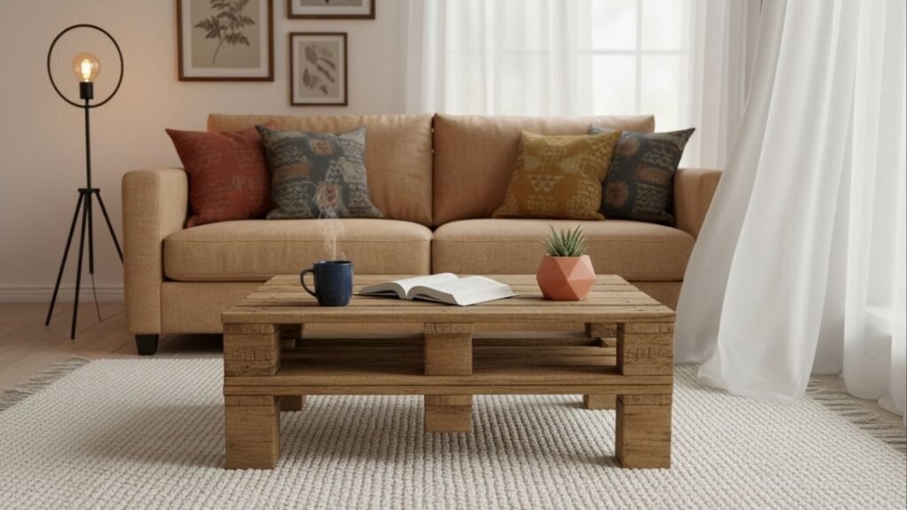 Como reaproveitar pallet usado e transformar em uma linda mesinha rústica