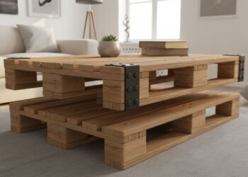 Como reaproveitar pallet usado e transformar em uma linda mesinha rústica