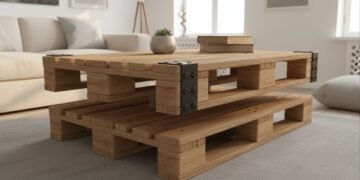 Como reaproveitar pallet usado e transformar em uma linda mesinha rústica