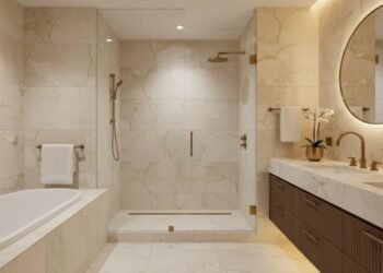 O revestimento mais bonito e prático que está dominando os banheiros modernos