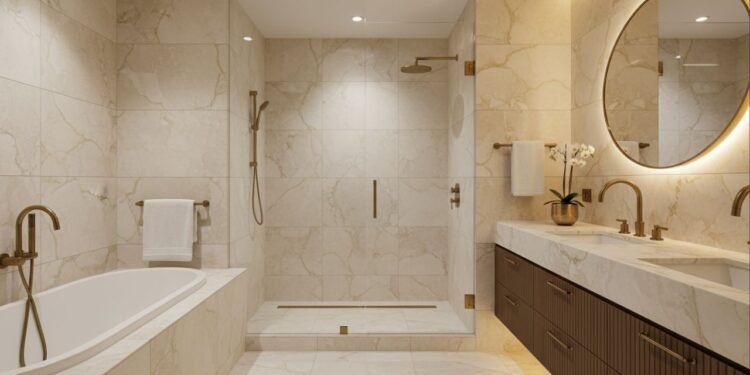 O revestimento mais bonito e prático que está dominando os banheiros modernos