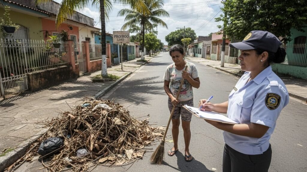 Multa por varrer a calçada? Achei que era piada até receber a notificação