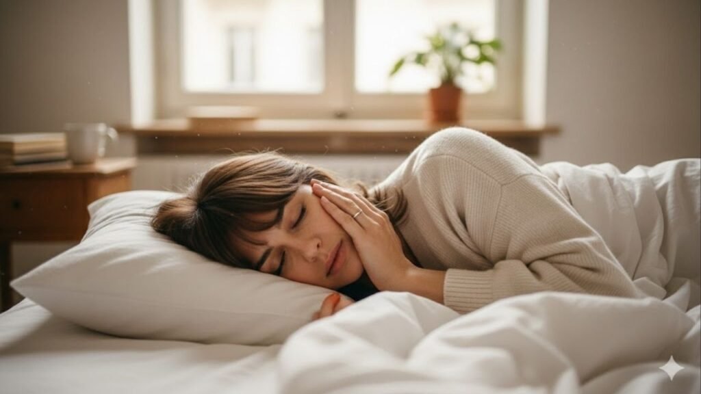 O gesto automático ao acordar que pode deixar seu rosto ainda mais inchado